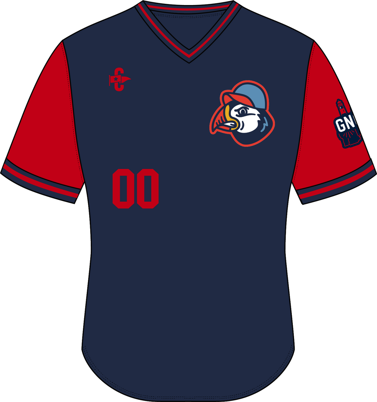 Classic V-Neck Puffins Game Jersey